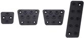 1967-81 Camaro / Firebird with Manual Transmission Dark Series Billet Aluminum Pedal Cover Set