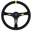 MOMO Race Series Mod.08 14" 3-Spoke Steering Wheel - Black Suede