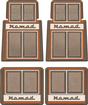 1955-57 Chevy Nomad; Custom Carpet Floor Mats; Brown / Copper / Beige; 4 Piece Set