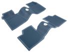 1961-64 Impala, Bel Air, Biscayne; Bow Tie Rubber Floor Mat Set; w/o Console; Lt Blue; Front / Rear