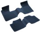 1962-64 Chevy II, Nova Bow Tie Rubber Floor Mat Set; w/o Console; Dk Blue; 2 Piece; Front And Rear