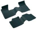 1962-64 Chevy II, Nova Bow Tie Rubber Floor Mat Set; w/o Console; Dk Green; 2 Piece; Front And Rear