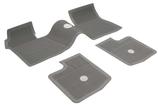 1963-64 Impala, Bel Air, Biscayne; Bow Tie Rubber Floor Mat Set; w/o Console; Fawn; Front & Rear