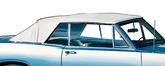 1967-69 Plymouth Barracuda; Convertible Rear Window; Plastic Curtain; Pinpoint Vinyl; White