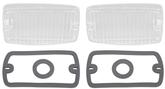 1970-72 Plymouth Valiant/Duster/Scamp Park Lamp Lens and Gasket Set