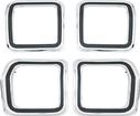 1973-74 Dodge Dart Sport Tail Lamp Bezel Set; Set of 4