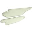 1970-71 Dart, Demon, Duster; Vinyl Sun Visors; 2 Door Hardtop; Coachman Grain; White; Pair