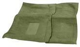1967-68 Barracuda Auto Trans Passenger Area Moss Green Loop Carpet Set With Console Strips