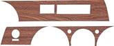 1968-69 Barracuda 3 Piece Vinyl Upper Woodgrain Instrument Panel Insert Set