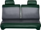 1969 Dart Swinger, Valiant 100; Sedan; Vinyl Rear Seat Cover Upholstery Coachman Grain w/ Rib Grain Inserts; Black