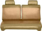 1969 Dart Swinger, Valiant 100; Sedan; Vinyl Rear Seat Cover Upholstery Coachman Grain w/ Rib Grain Inserts; Saddle