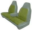1973 Dart/Duster/Scamp Hardtop Metallic Green / Dark Green Vinyl Fold-Down Rear Seat Upholstery