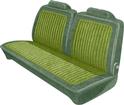 1973 Dart/Duster/Scamp Metallic Green / Dark Green Vinyl Front Split Bench Seat Upholstery