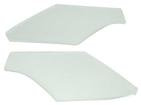 1963-66 Dodge Dart; Interior Rear Sail Panels; 2 Door Hardtop; Perforated Premier Grain; White; Pair