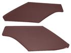 1963-66 Dodge Dart; Interior Rear Sail Panels; 2 Door Hardtop; Perforated Premier Grain; Maroon; Pair