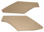 1963-66 Dodge Dart; Interior Rear Sail Panels; 2 Door Hardtop; Perforated Premier Grain; Buckskin; Pair