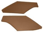 1963-66 Dodge Dart; Interior Rear Sail Panels; 2 Door Hardtop; Perforated Premier Grain; Brown; Pair