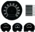 1963 Valiant Gauge Decal Set With Standard Gauges