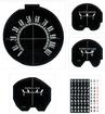 1964 Barracuda / Valiant Gauge Decal Set With Standard Gauges