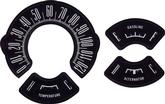 1965 Barracuda With Standard Gauges And 120 Mph Speedometer Gauge Decal Set