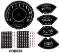 1970-71 Mopar A-Body Rallye Gauge Decal Ets With 120 Mph Speedometer / Without Trip Odometer