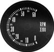 1968-71 Mopar A-Body With Rallye Gauges 6000 RPM Tachometer Face Decal