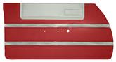 1964 Sport Fury Crimson Red / Pearl White Front Door Panels