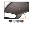 1966-67 Mopar B-Body Black 4 Bow Perforated Crosshatch Grain Original Style Headliner; Sedan