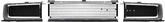 1968 Charger Grill Set - Silver - With Headlamp Door Brackets