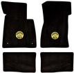 1968-70 Mopar - Ultimat Super Bee Script Floor Mats - Black Mat with Black, White & Yellow Logo