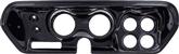 1971-74 Mopar B-Body 6 Hole ABS Gauge Panel with Simulated Carbon Fiber Finish