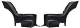 1973-74 Mopar B-Body; Lower Rear Quarter Panels; With Manual Windows; Black