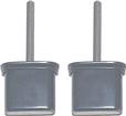 1966-67 Dodge, Plymouth B-Body; Outer Door Handle Push Button Set; Black; Pair; Made in the USA!