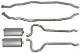 1963-65 Mopar B-Body 361/383/426 Wedge 2-1/4" Exhaust System With Turndowns - Complete