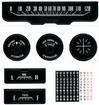 1964 Coronet / Polara Without Clock Gauge Decal Set