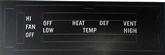 1973-74 Mopar B-Body Without AC Heater Control Decal