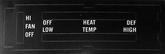 1973-74 Mopar B-Body Heater Control Decal Non AC Without Vent