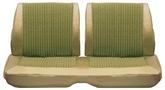 1966 Belvedere II With Split Bench Gold Cloth / Light Gold Vinyl Front Seat Upholstery