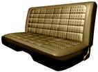 1968 Satellite Gold Cloth / Metallic Parchment Vinyl Front Split Bench Seat Upholstery