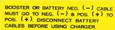 1960-61 Mopar Battery Warning Decal