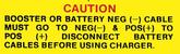 1962-68 Mopar Battery Warning Decal