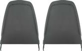1970-71 Dodge, Plymouth A,B,E-Body; Bucket Seat Back Panels; Early Style; Pair; Black