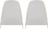1970-71 Dodge, Plymouth A,B,E-Body; Bucket Seat Back Panels; Early Style; Pair; White