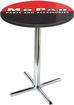 1948-53 Style Red/Black Mopar parts And accessories Logo Pub Table With Chrome Base