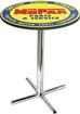 1948-53 Style Blue/Yellow Mopar parts And accessories Logo Pub Table With Chrome Base