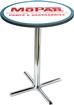 1954-58 Style Mopar parts And accessories Logo Pub Table With Chrome Base