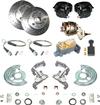 1960-76 Mopar A-Body Front Power Disc Brake Conversion Set with 11" Drilled/Slotted Rotors