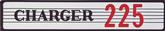 1963-69 Dodge, "Charger 225" Air Cleaner Lid Decal