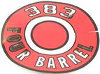 1966-70 Mopar 383 Four Barrel Red Air Cleaner Lid Decal