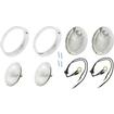 1970-71 Cuda Road Lamp Housing and Bezel Set; 4 Piece Set